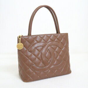 CHANEL Reissue Tote Bag Brown Caviar Leather